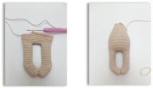Crochet Bumble Bunny Amigurumi Free Pattern body 3