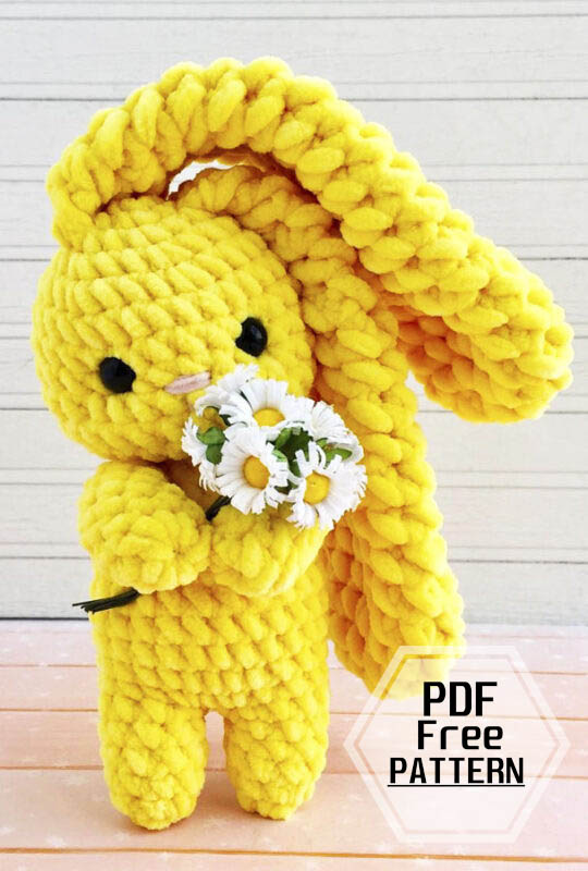 Sunny Crochet Bunny PDF Amigurumi Free Pattern (3)