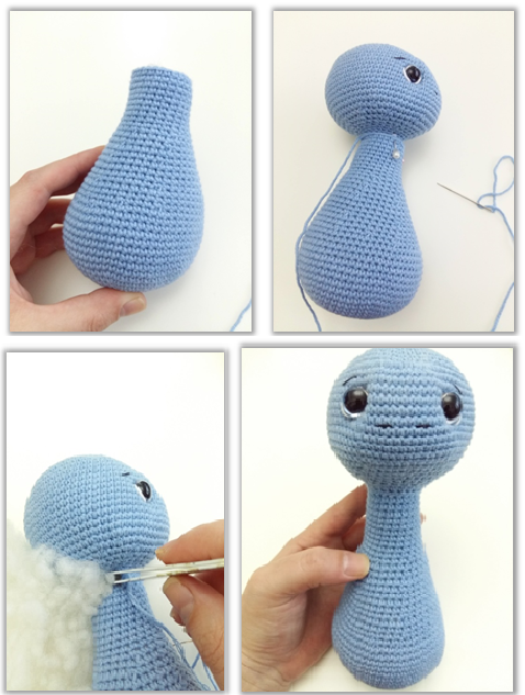 Happy Monroe Dinosaur Amigurumi Crochet Pattern body