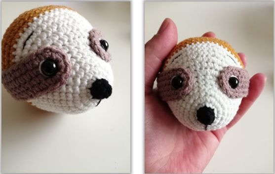Sloth Coco Amigurumi Crochet Pattern head