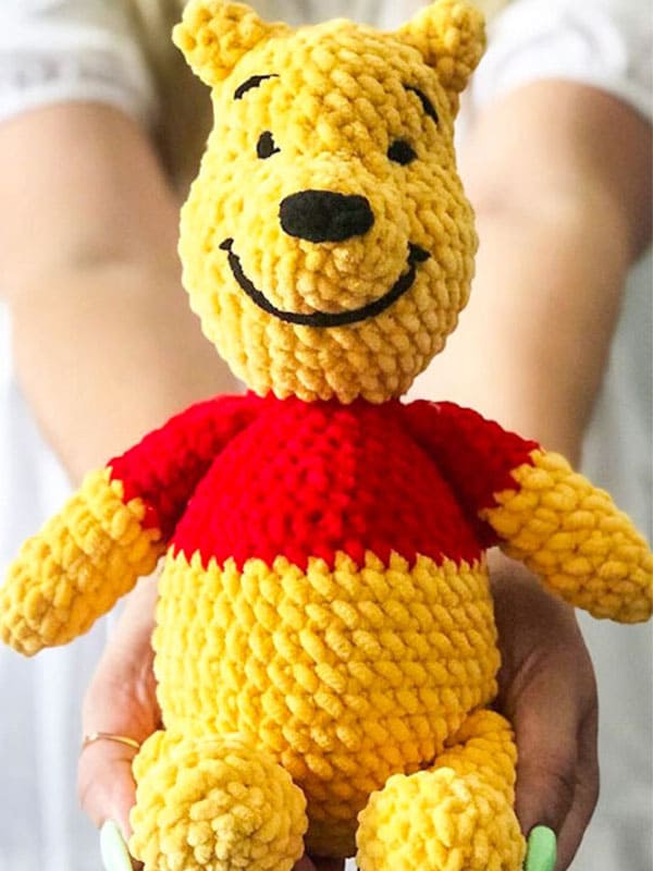 Paso a Paso Winnie The Pooh Oso Amigurumi Patrón Gratis En Español