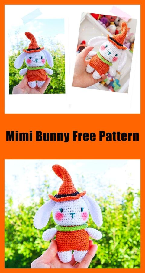 Halloween character mimi bunny amigurumi free pattern