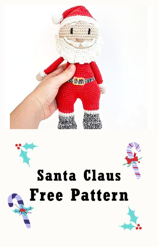 Santa Claus Navidad Amigurumi Muñeca Patrón Gratis En Español