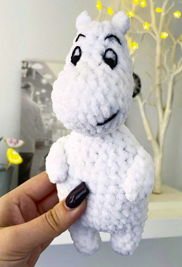 Paso a Paso Moomin Animados Amigurumi Patrón Gratis En Español 2