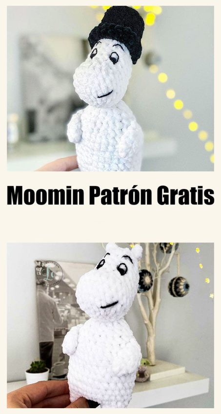 Paso a Paso Moomin Animados Amigurumi Patrón Gratis En Español
