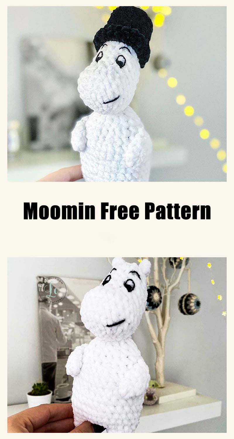 Moomin cartoon character amigurumi free crochet pattern Lovelycraft