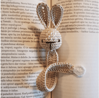 Paso a Paso Sencillo Marcador De Conejito Amigurumi Patrón Gratis cola