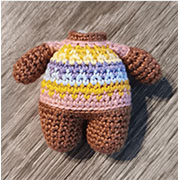 Osito de Peluche Arcoiris Amigurumi Patrón Gratis cuerpo