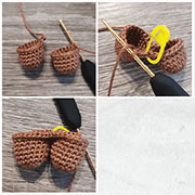 Osito de Peluche Arcoiris Amigurumi Patrón Gratis piernas