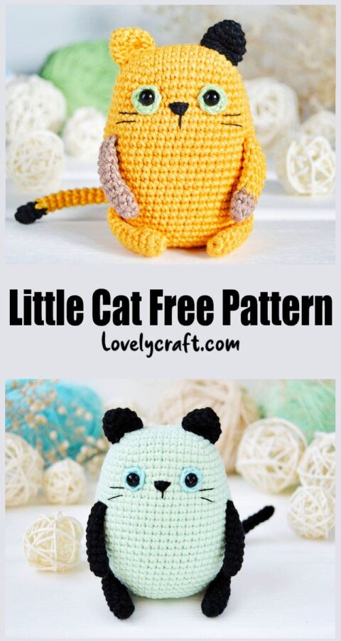 Little Cat Amigurumi Crochet Free Pattern