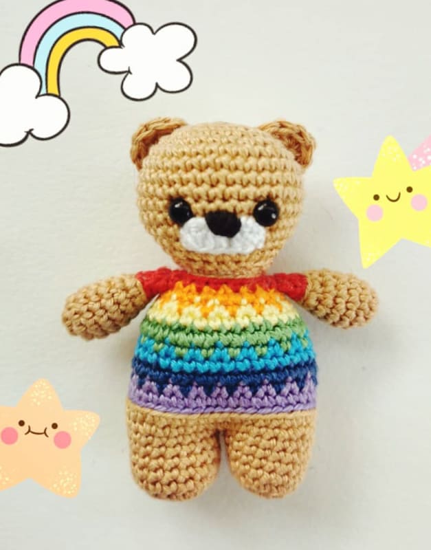 Teddy Bear to Crochet Crochet Pattern easy pattern in DK wool 