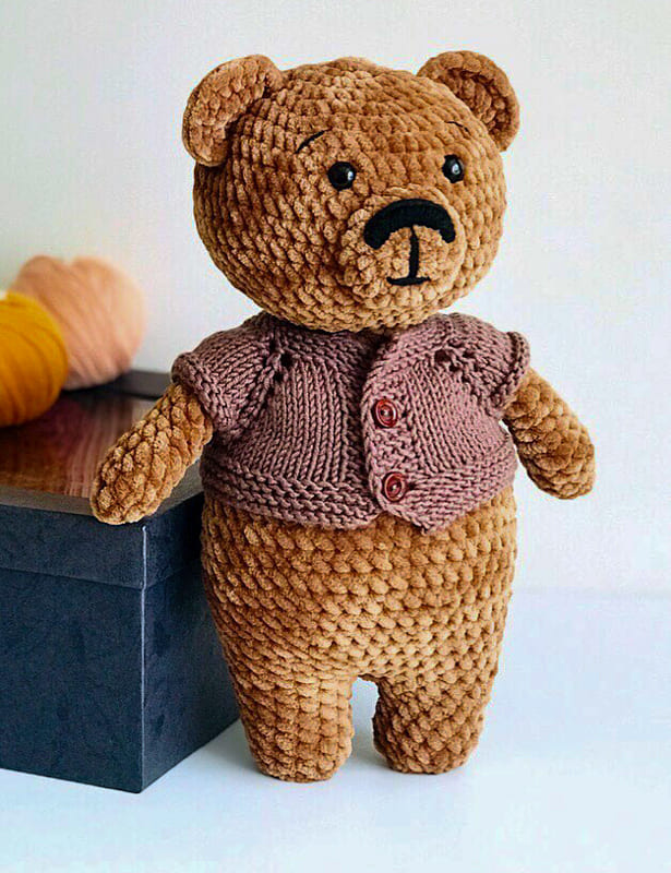 Stuffed Teddy Bear Free Amigurumi Crochet Pattern