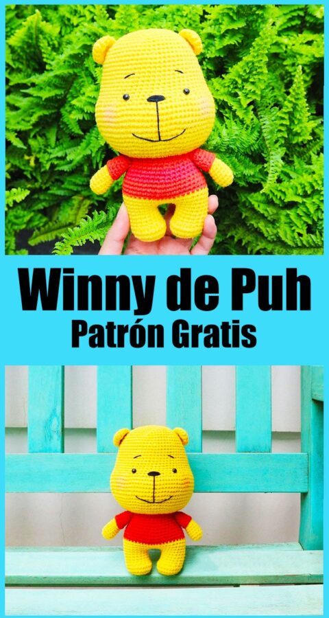 Winnie the Pooh Amigurumi Patrón Gratis