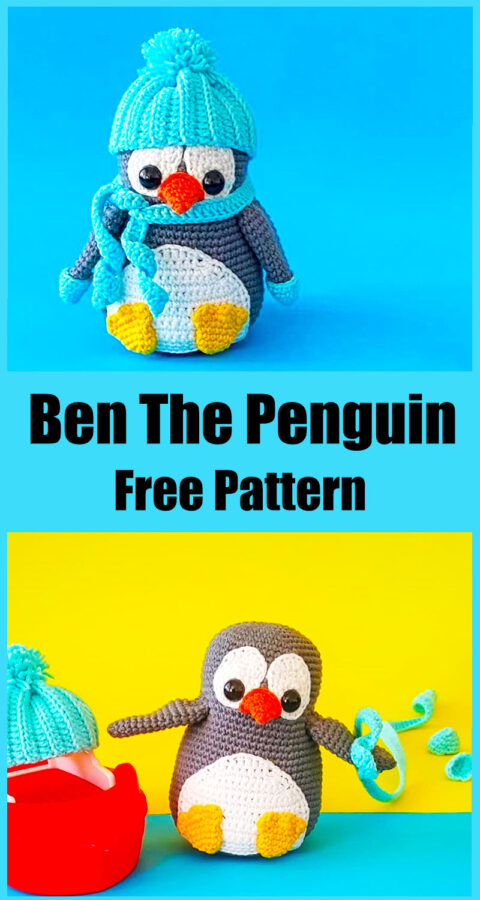ben the penguin free pattern, penguin toy, penguin amigurumi pattern