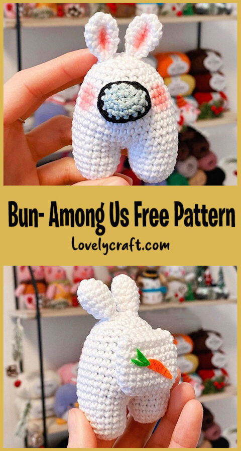 Bun- Among Us Amigurumi Free Crochet Pattern