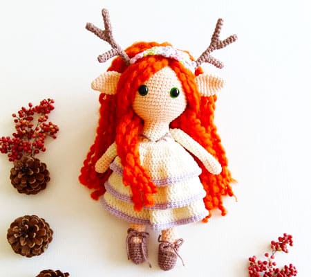 gazella deer girl amigurumi