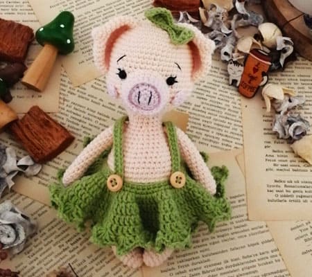 piggy pixie amigurumi