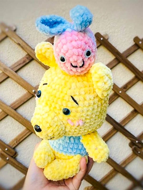 Miel lindo Oso Amigurumi Patrón gratis