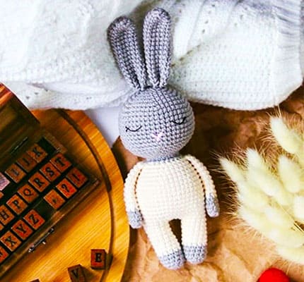 Sleepy Cute Bunny Amigurumi Crochet Pattern
