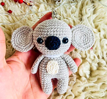 Koala Keychain free amigurumi pattern