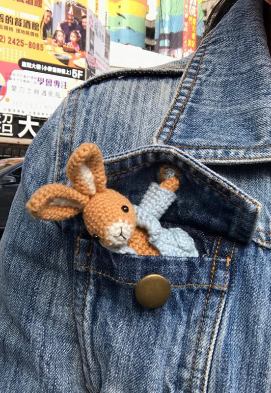 Conejito de Bolsillo Amigurumi Patrón gratis(2)