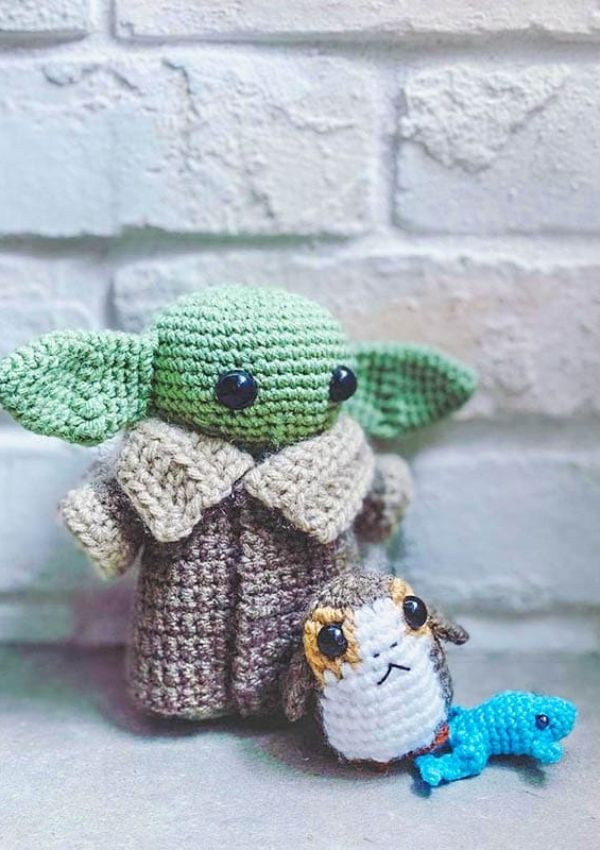 Crochet Baby Yoda PDF Amigurumi Free Pattern Lovelycraft