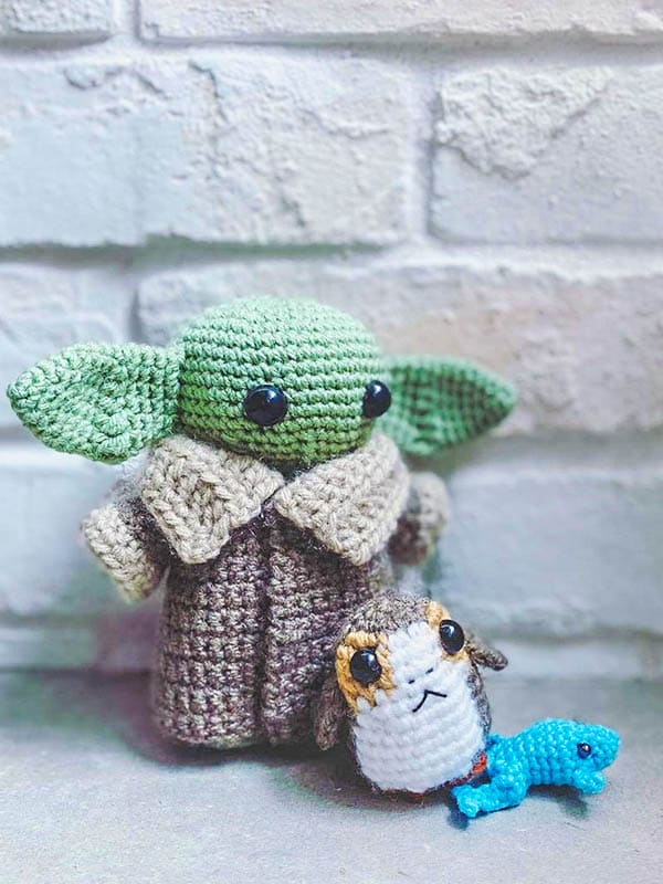 Bebé yoda Amigurumi Patrón gratis