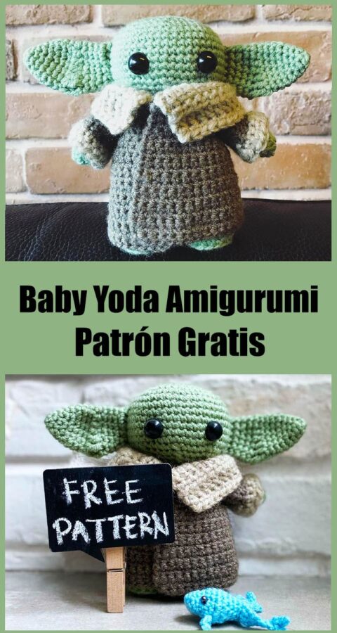 Bebé yoda Amigurumi Patrón gratis