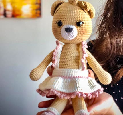 Berry Bear Amigurumi Crochet Pattern