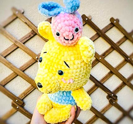 honey cute bear amigurumi crochet pattern, bear amigurumi pattern