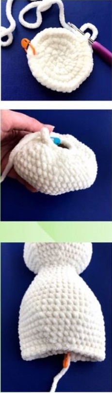 Conejito de Peluche Amigurumi Patrón gratis cuerpo