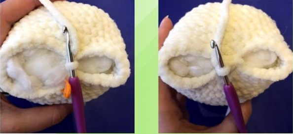 Conejito de Peluche Amigurumi Patrón gratis cabeza
