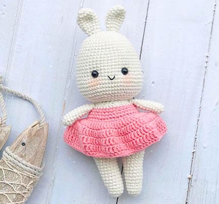 bunny amigurumi free pattern, amigurumi bunny pattern, little bunny pattern