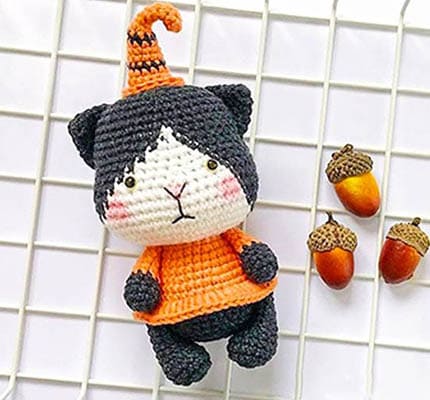 Pumpkin Cat Amigurumi Free Crochet Pattern, halloween amigurumi patterns