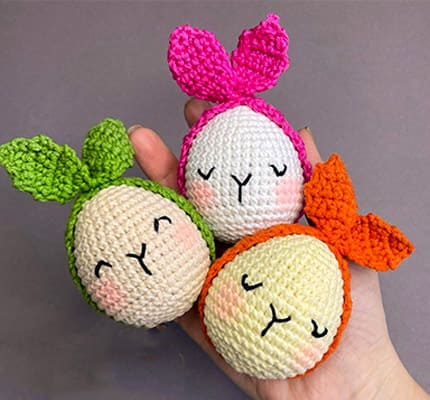 Bunny Eggs Amigurumi Crochet Free Pattern