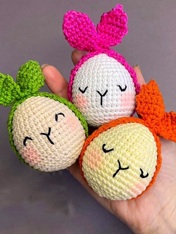 Bunny Eggs Amigurumi Crochet Free Pattern
