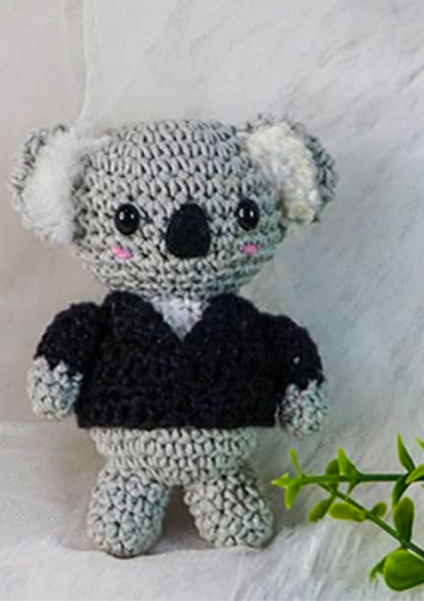 Koala Keychain Crochet Amigurumi PDF Free Pattern Lovelycraft