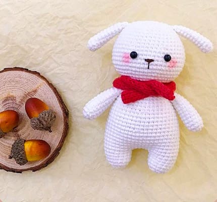 Snow Bunny Amigurumi Crochet Pattern