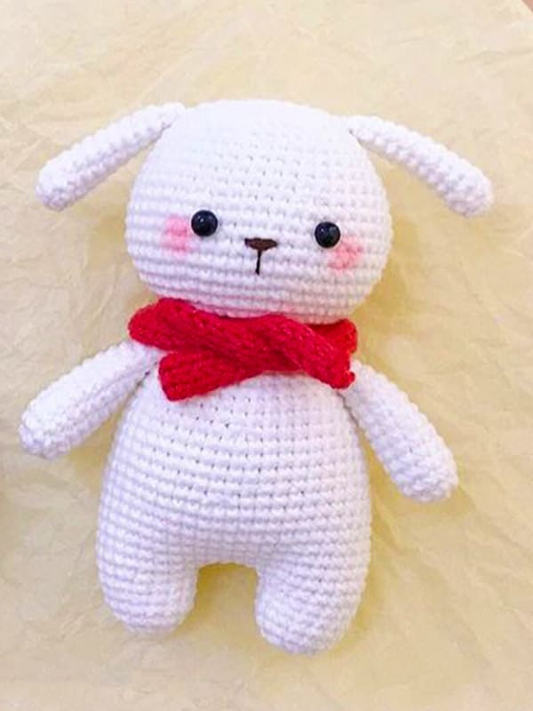 Snow Bunny Amigurumi Crochet Pattern