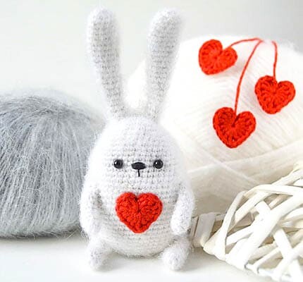 crochet bunny amigurumi free pattern, easter crochet bunny pattern