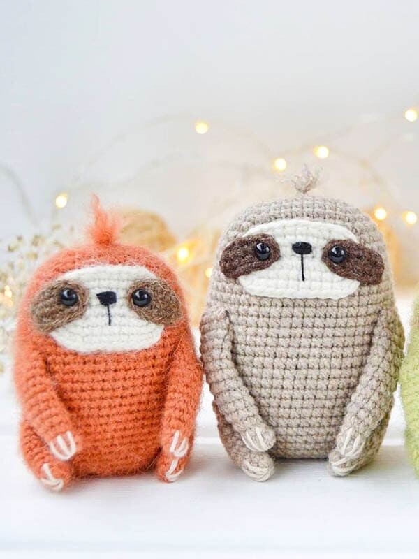 little sloth amigurumi pattern, sloth amigurumi crochet pattern