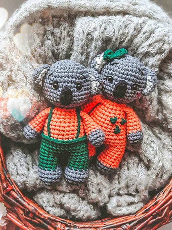 Koala fácil Amigurumi Patrón Gratis