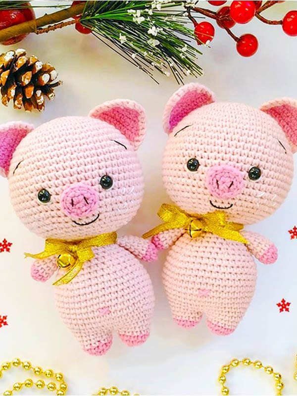 Lindo Cerdito Amigurumi Patrón Gratis