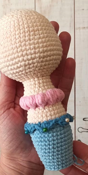 Isabella Patrón de ganchillo amigurumi cabeza 2