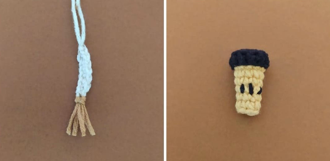Toro con Taza de Café Amigurumi Patrón Gratis cola