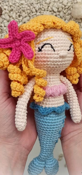 Isabella Patrón de ganchillo amigurumi cabello 2