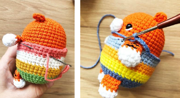 Tiger Keychain Amigurumi Crochet Pattern