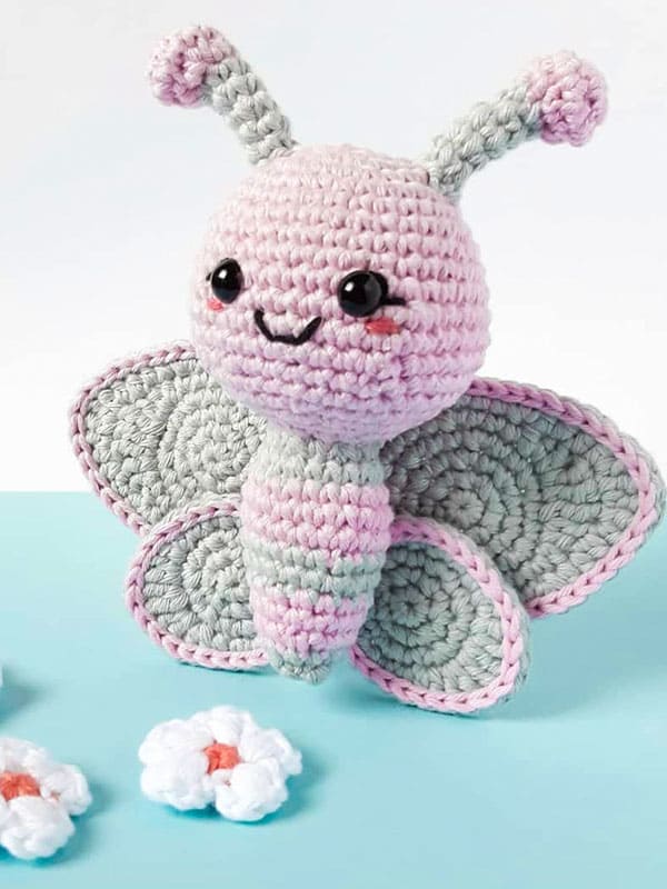 Mariposa Ellie Amigurumi Patrón Gratis