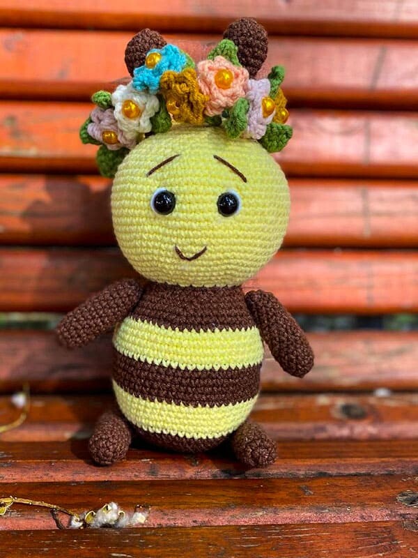Abeja Flora Amigurumi Patrón Gratis 2