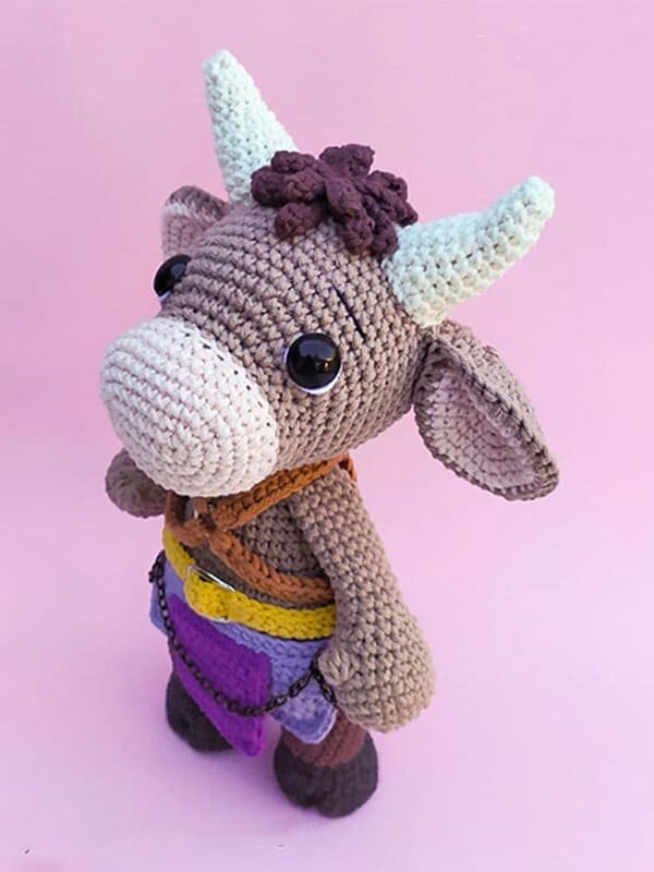 Toribio el Minotauro Amigurumi Patrón Gratis